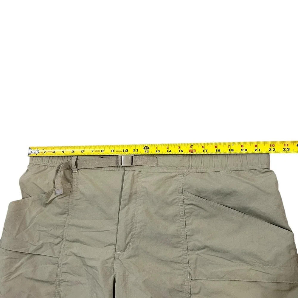 Eddie Bauer Shorts Mens 2XL Green Chino Cargo Pockets‎ Belted